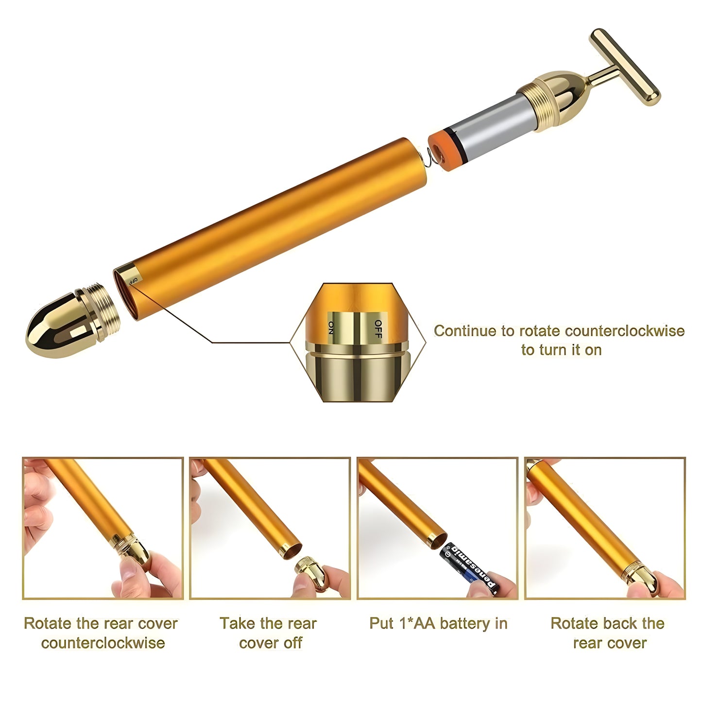 GlowBar™ Electric Facial Massage Roller
